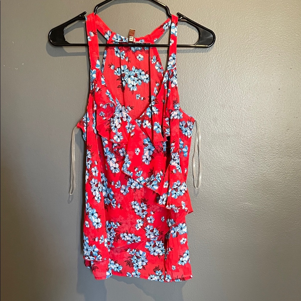 Kut from the Kloth Red Floral Top